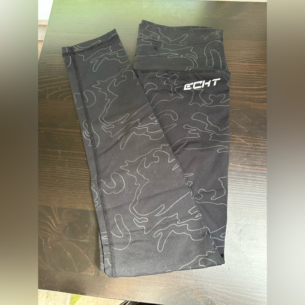 ECHT Black Patterned Leggings
